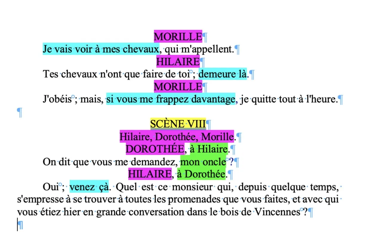 Pour un balisage sémantique des textes de théâtre 